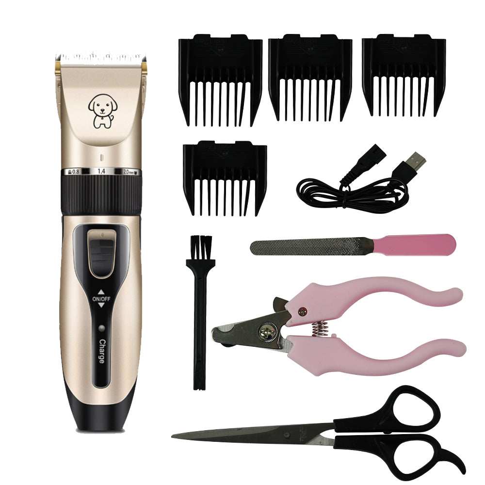 USB Rechargeable Pet Clippers - Professional Cordless Kit
