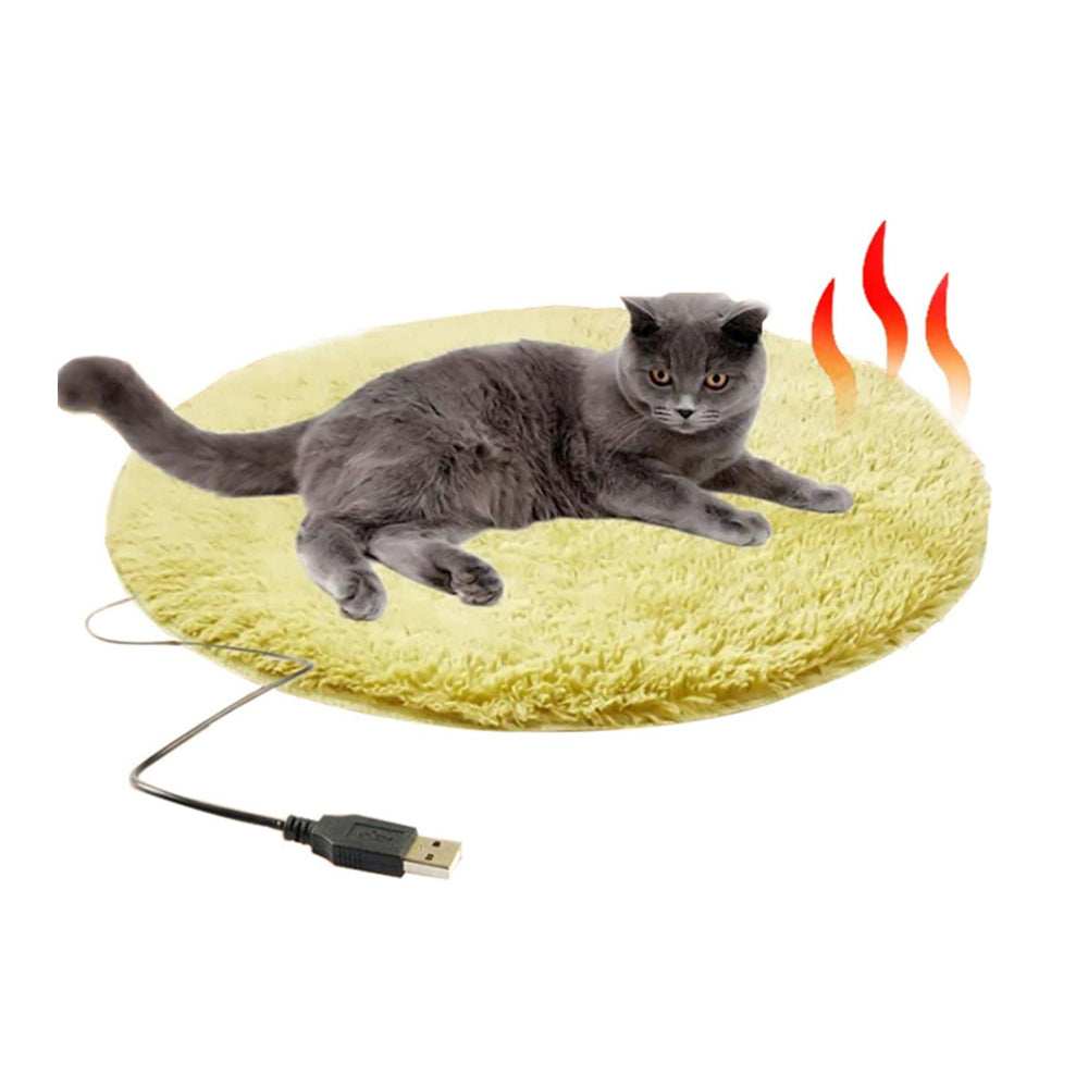USB Heated Pet Bed - Energy-Saving Warming Mat for Pets