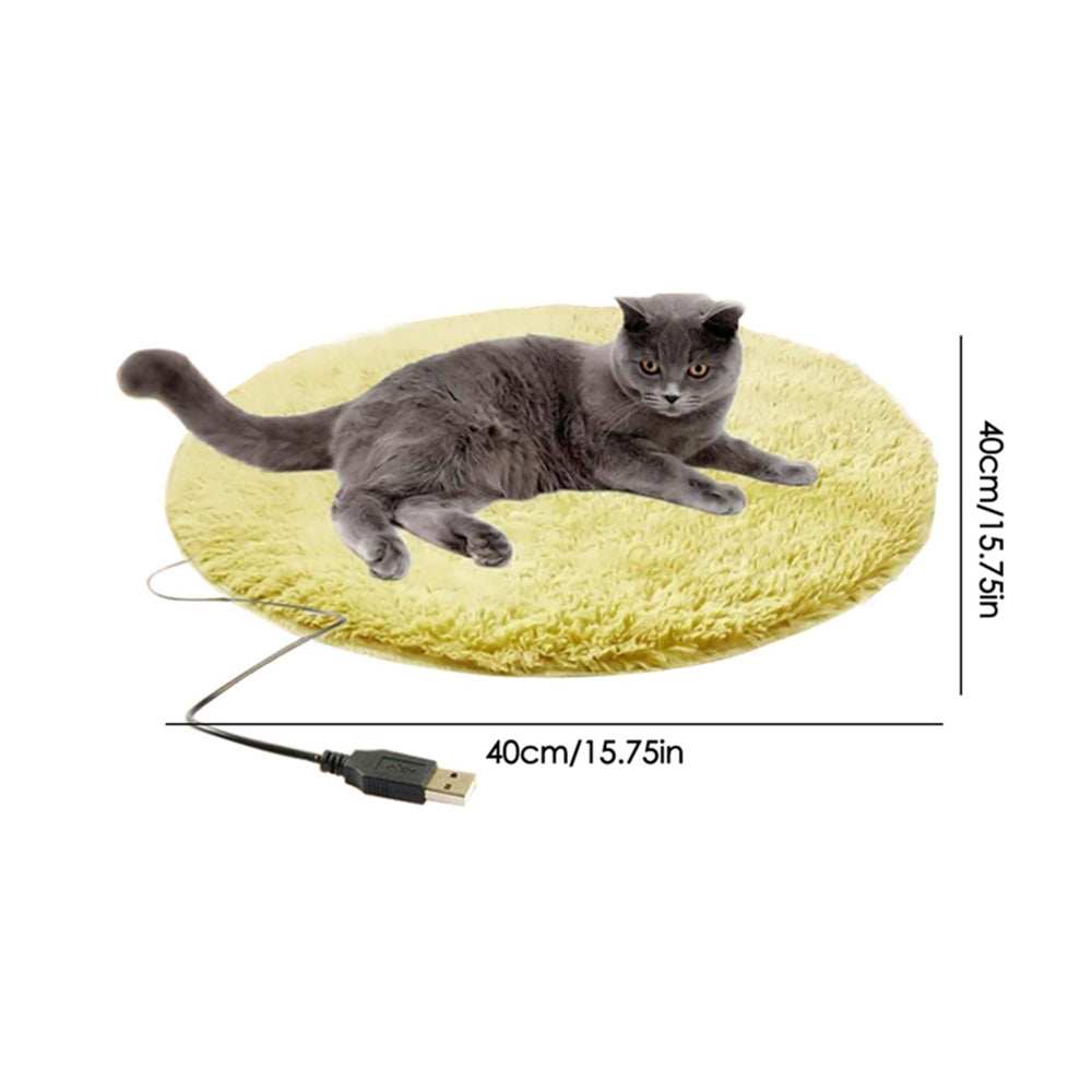 USB Heated Pet Bed - Energy-Saving Warming Mat for Pets