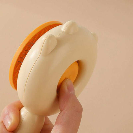 Professional De-Shedding Brush - Massage Grooming Tool with Self-Cleaning Button