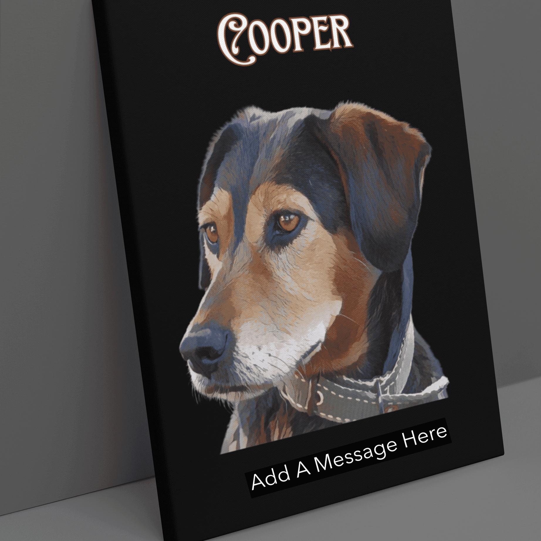Custom Portrait Cartoon Photo Canvas Print Matte Canvas - Upload Your Photo