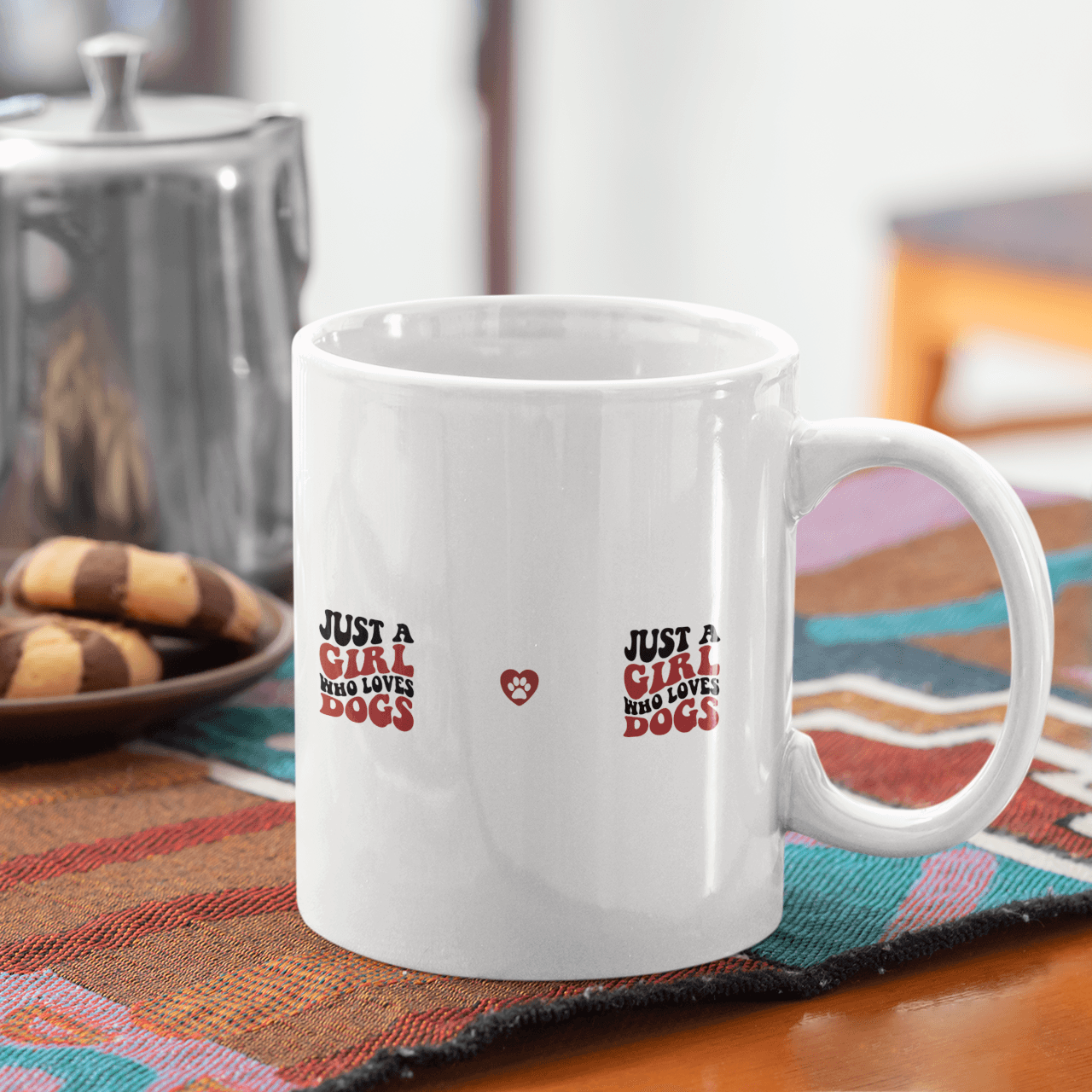 Just a Girl Who Loves Dogs Ceramic Mug | 11oz & 15oz Sizes | Perfect Gift for Dog Lovers