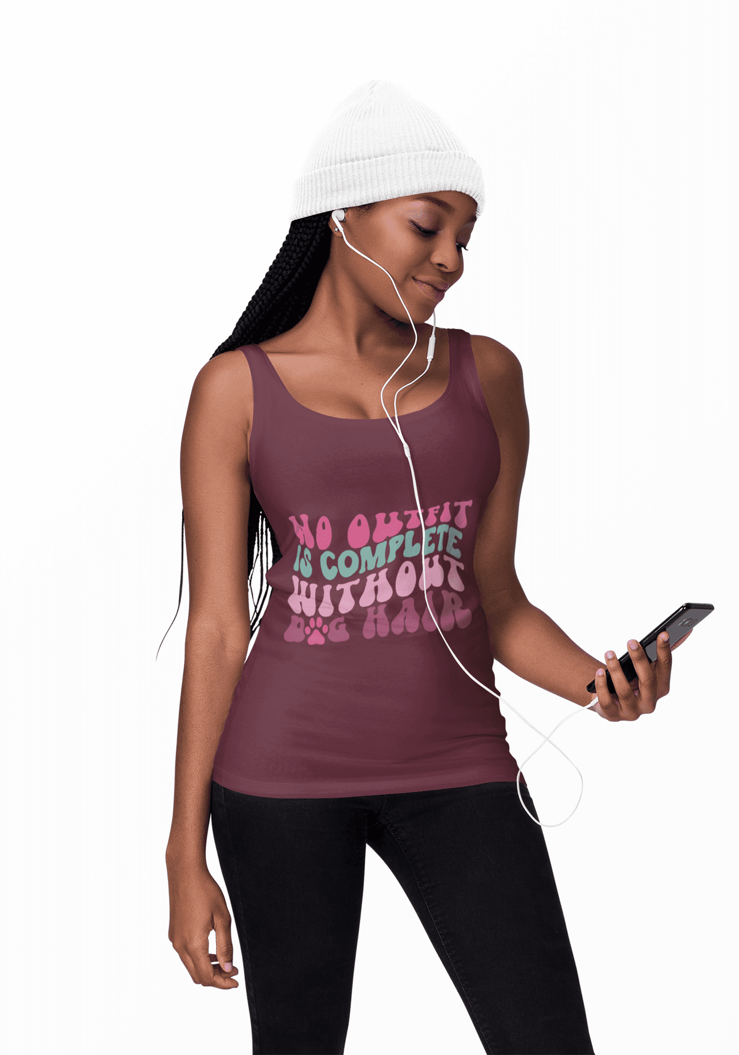 Playful Unisex Heavy Cotton Tank Top - Perfect for Casual Days
