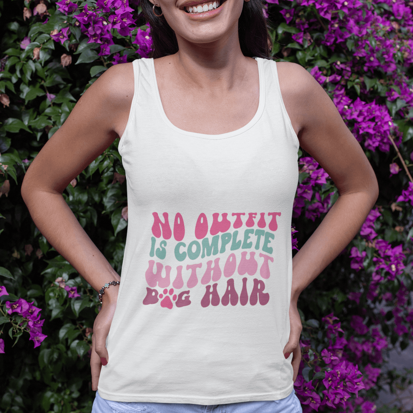 Playful Unisex Heavy Cotton Tank Top - Perfect for Casual Days
