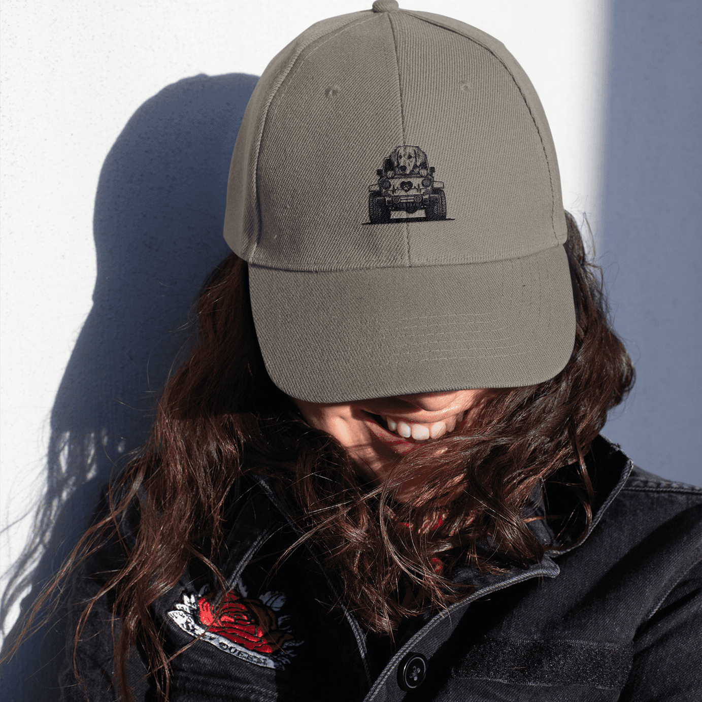 Embroidered Golden Retriever Jeep Hat - Vintage Distressed Cap