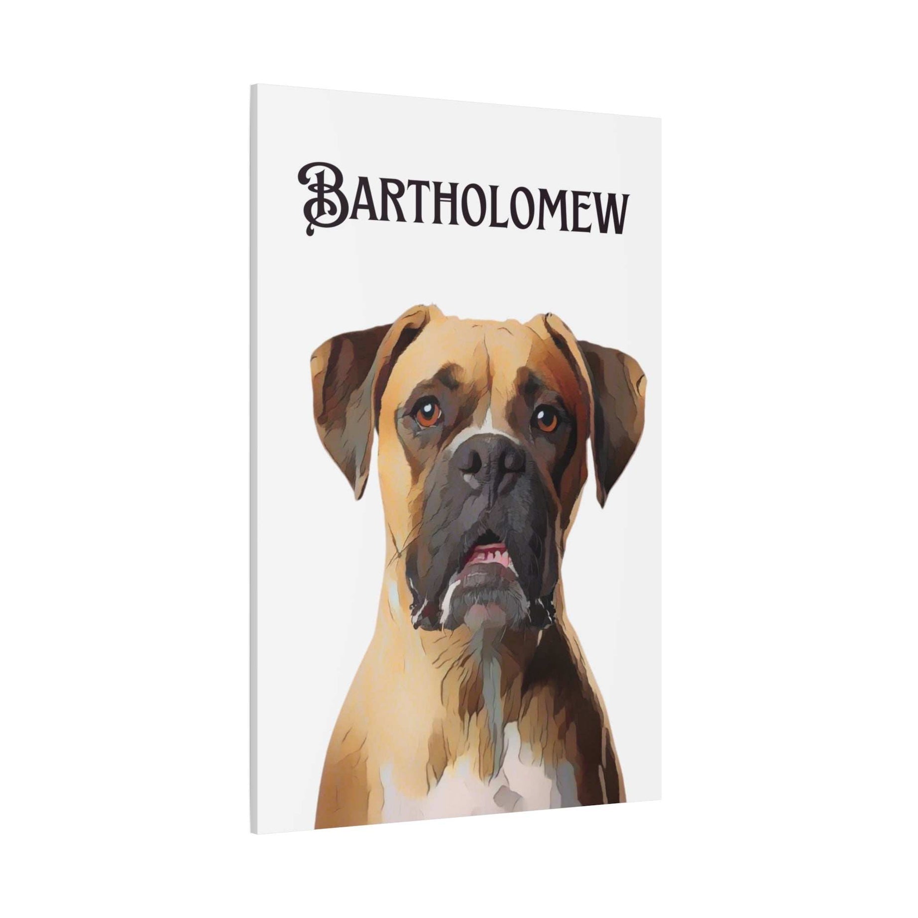 PAW-sonalized White Canvas Print | Upload Photo~Choose size