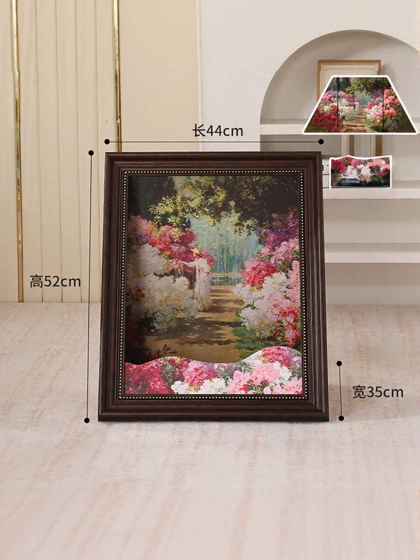 Cat House Artistic Frame - Famous Painting Cardboard Hideaway