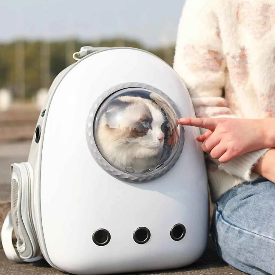 Pet Carrier Backpack - Space Capsule Transparent Bubble
