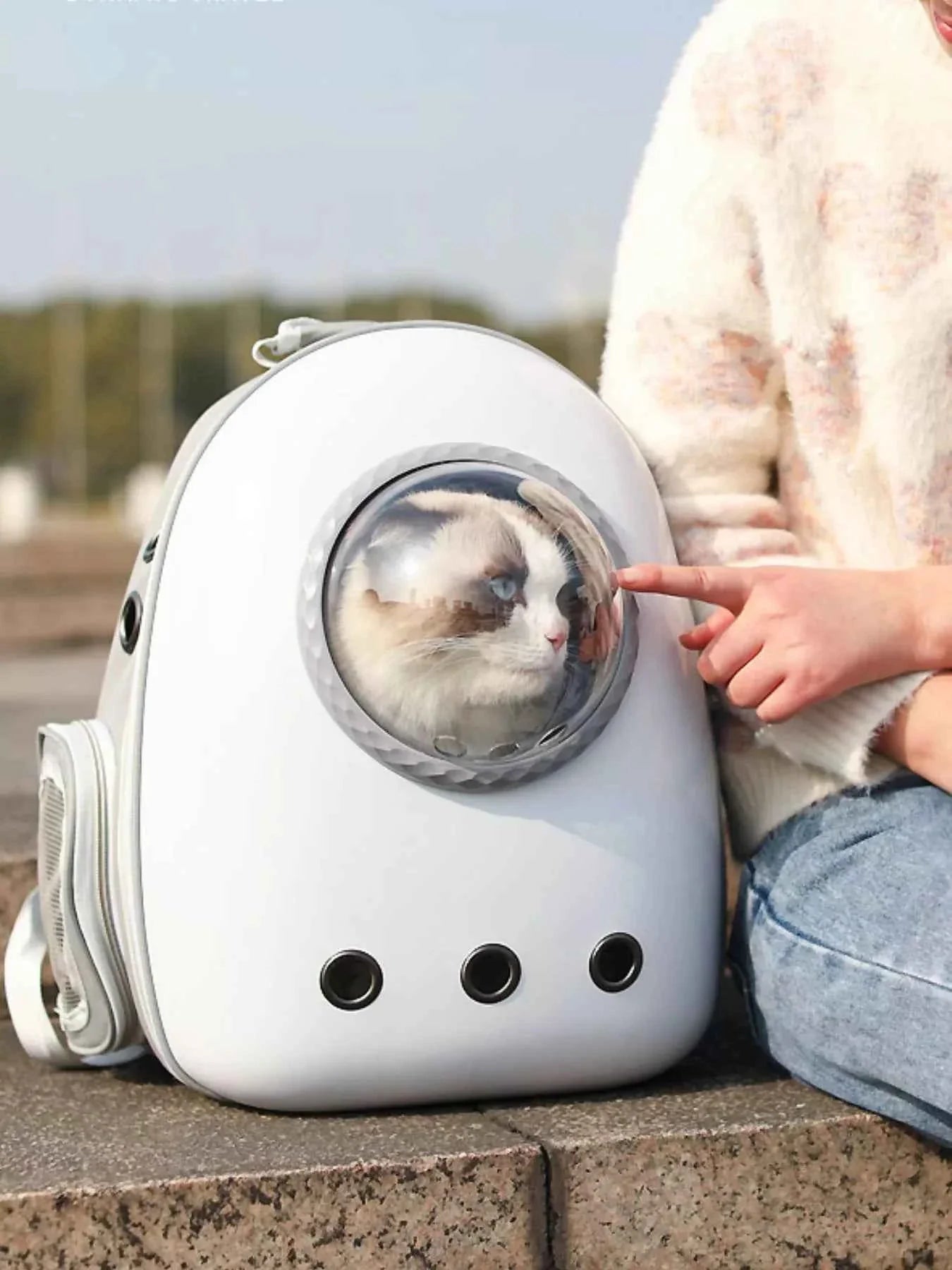 Pet Carrier Backpack - Space Capsule Transparent Bubble