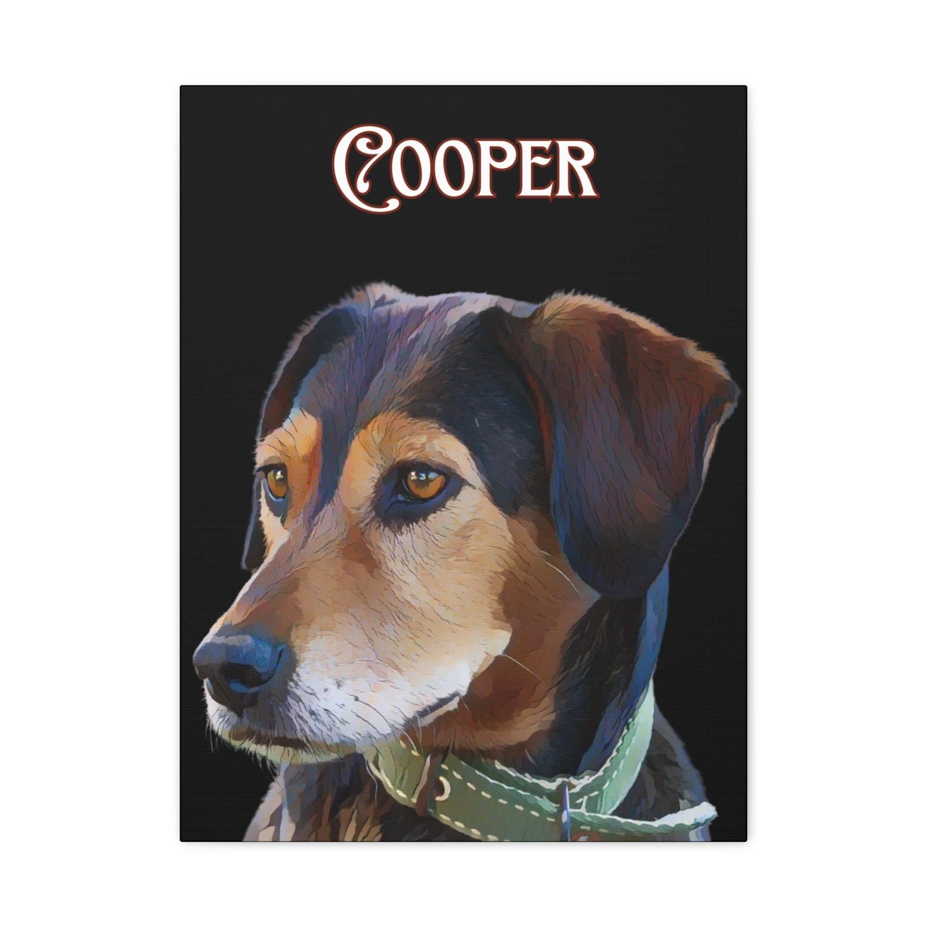 Custom Portrait Cartoon Photo Canvas Print Matte Canvas - Upload Your Photo