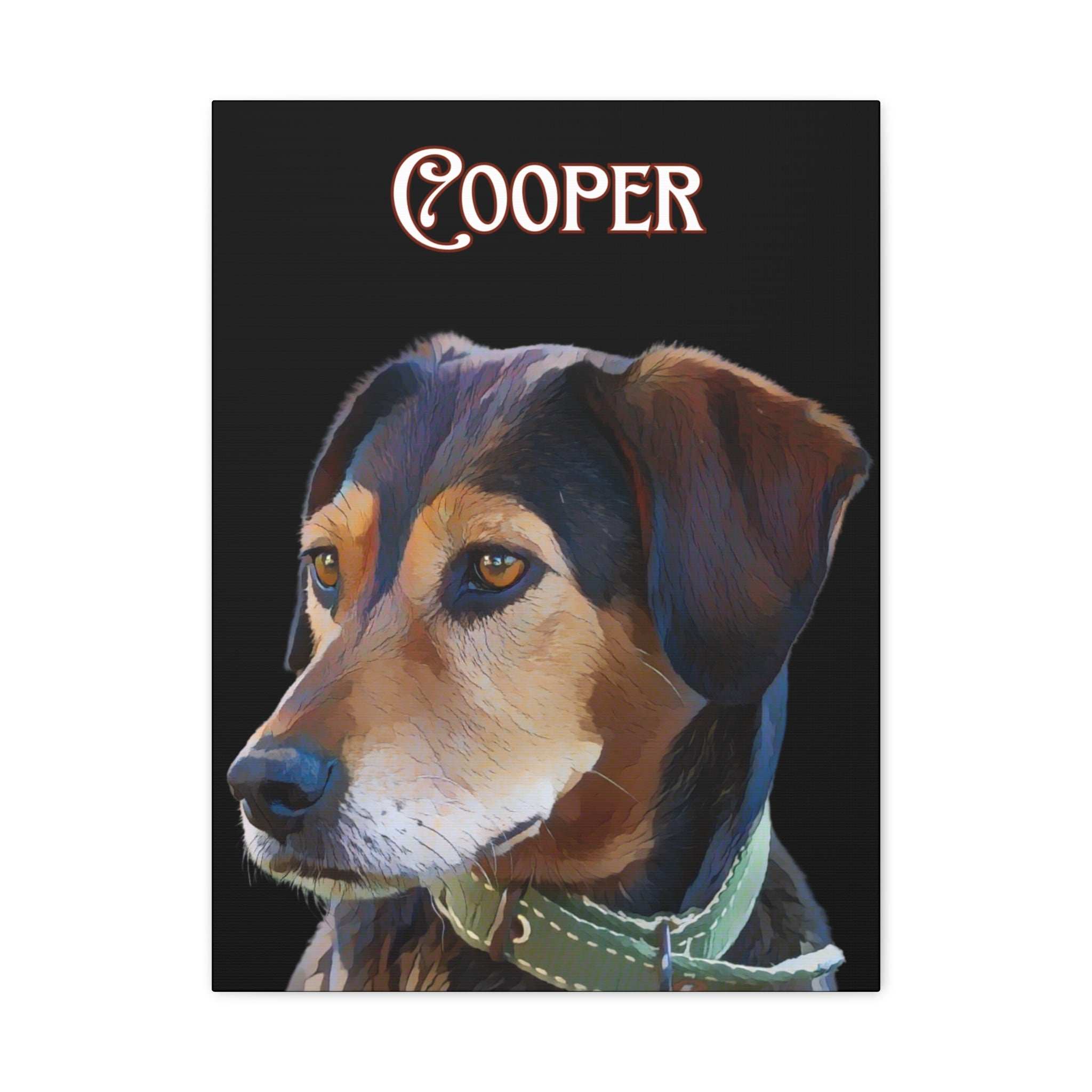 Custom Portrait Cartoon Photo Canvas Print Matte Canvas - Upload Your Photo