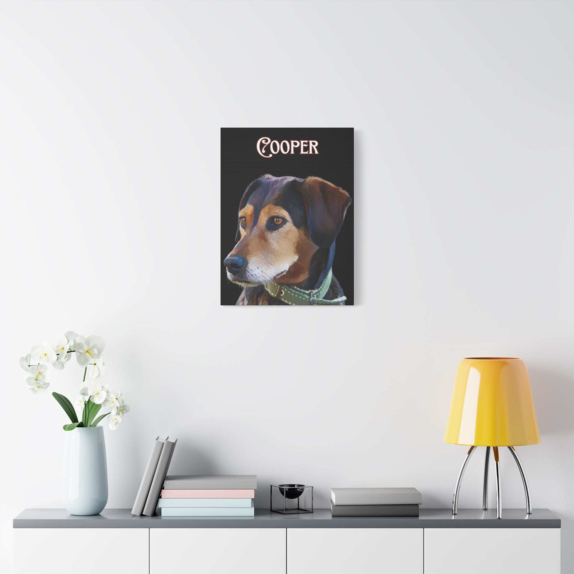 Custom Portrait Cartoon Photo Canvas Print Matte Canvas - Upload Your Photo