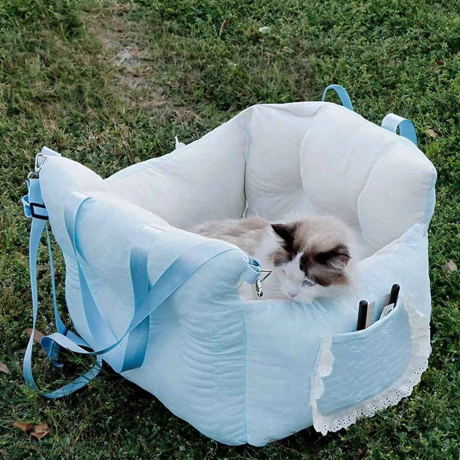 Secure Pet Car Seat Carrier - Comfortable Padded Sling