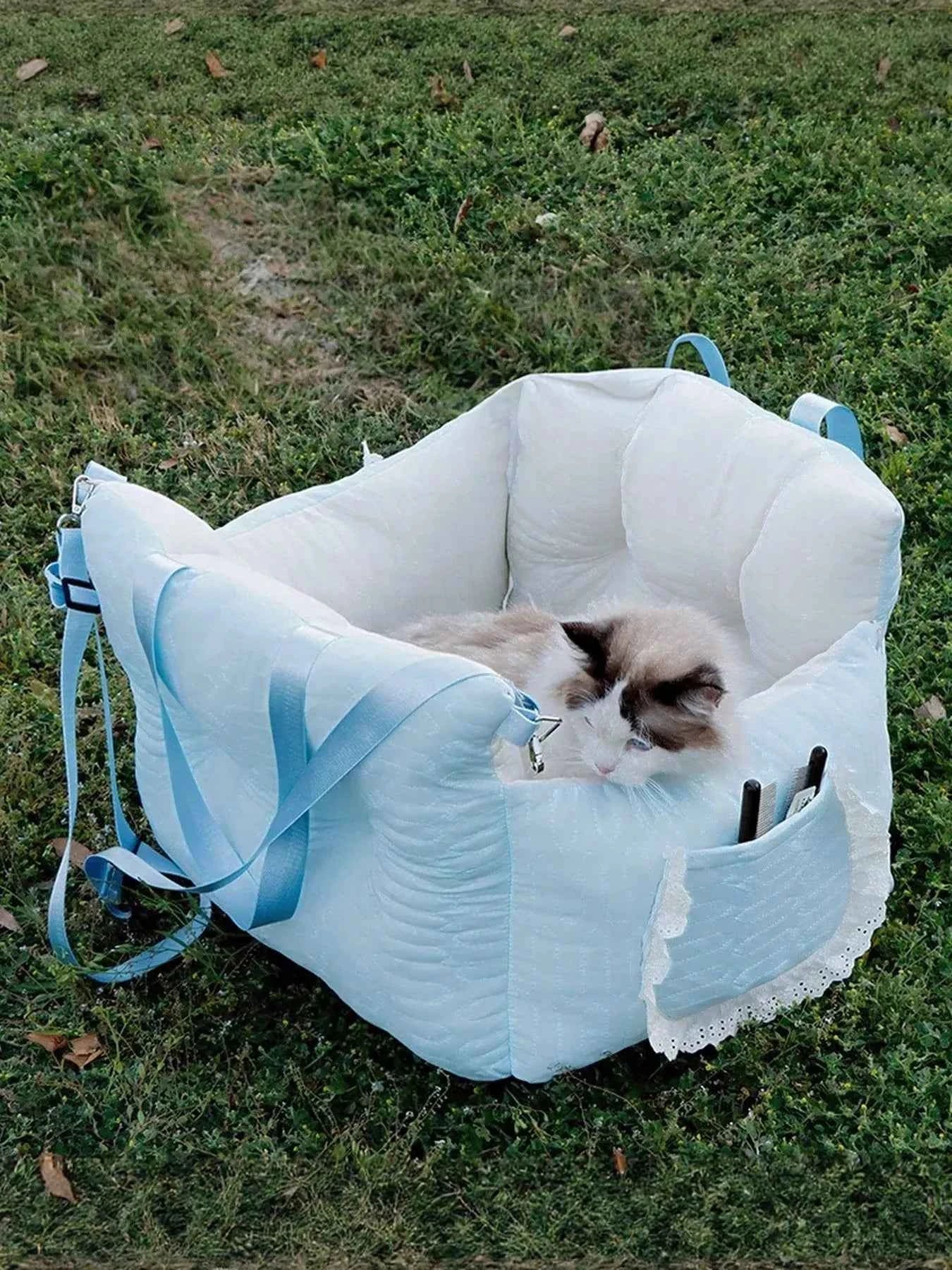 Secure Pet Car Seat Carrier - Comfortable Padded Sling