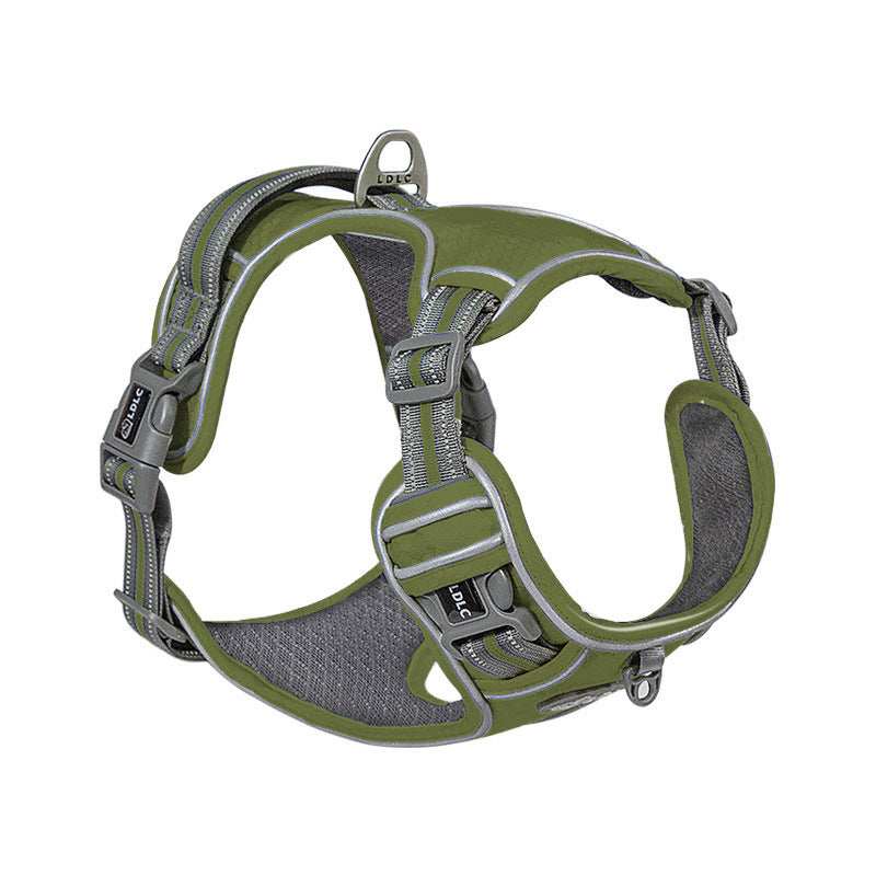 Traction Strap Shock Absorption Comfortable Night Vision Reflective Pet Harness