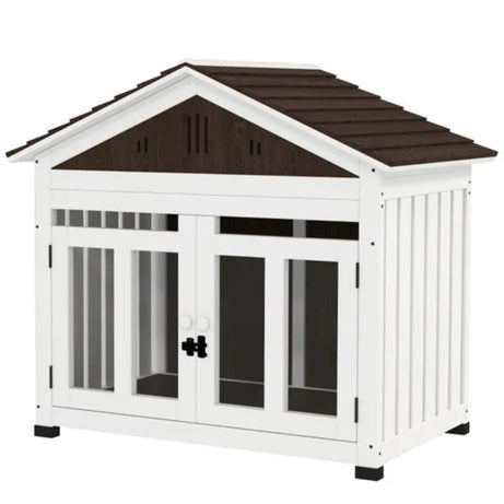 Elegant Haven Crate - Wooden Dog Furniture Kennel