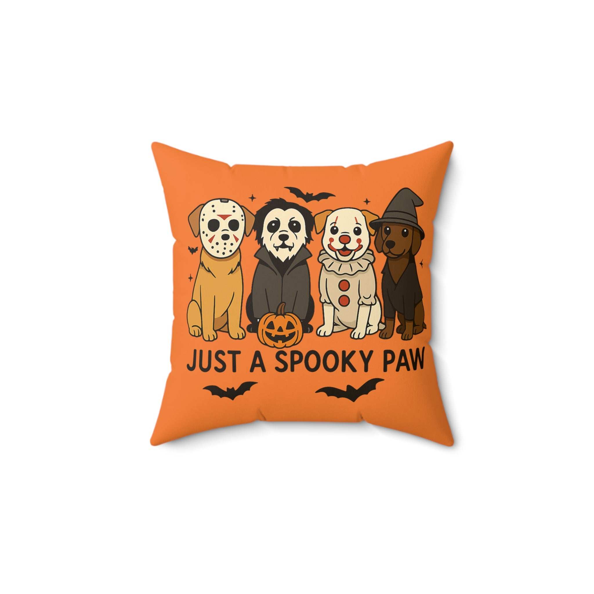 Halloween Dog Pillow - Just A Spooky Paw Pet Decor Cushion