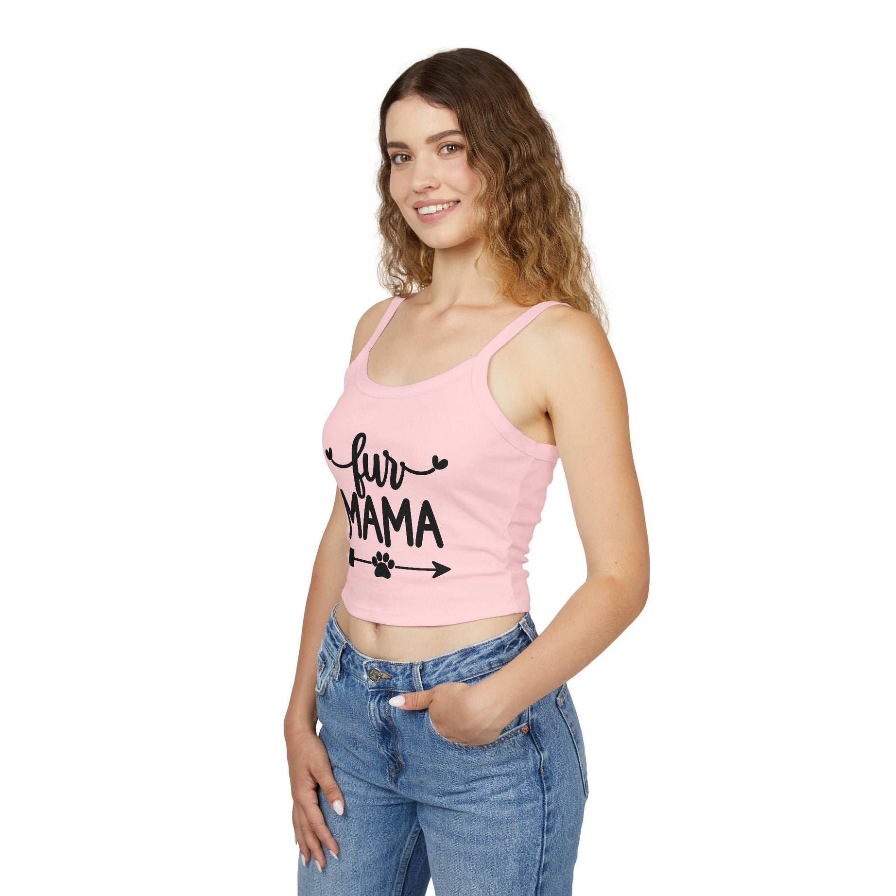 Fur Mama Spaghetti Strap Tank Top - Perfect for Dog Moms