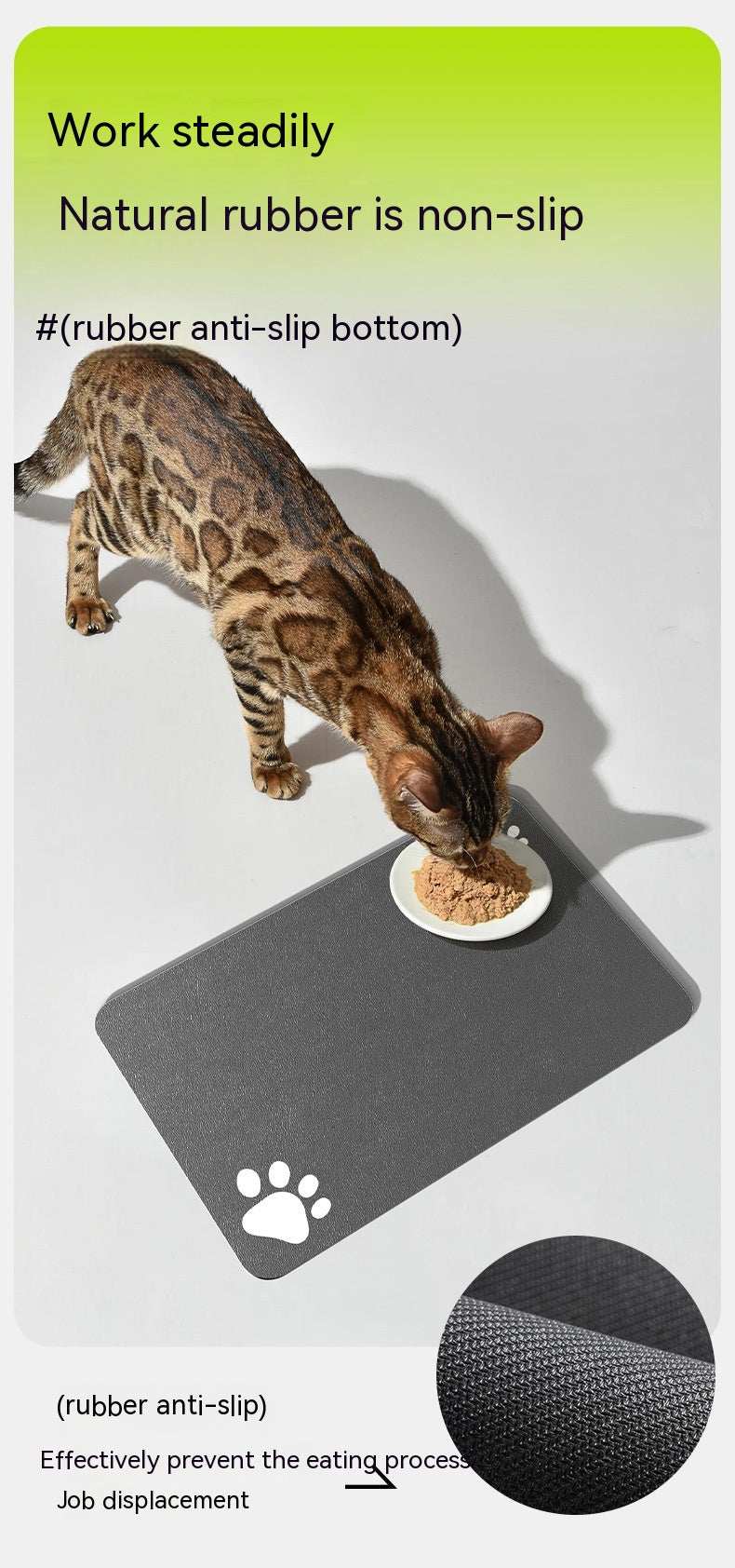 Pet Feeding Mat for Dogs and Cats - Washable And Reusable Placemat