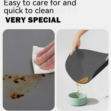 Pet Feeding Mat for Dogs and Cats - Washable And Reusable Placemat