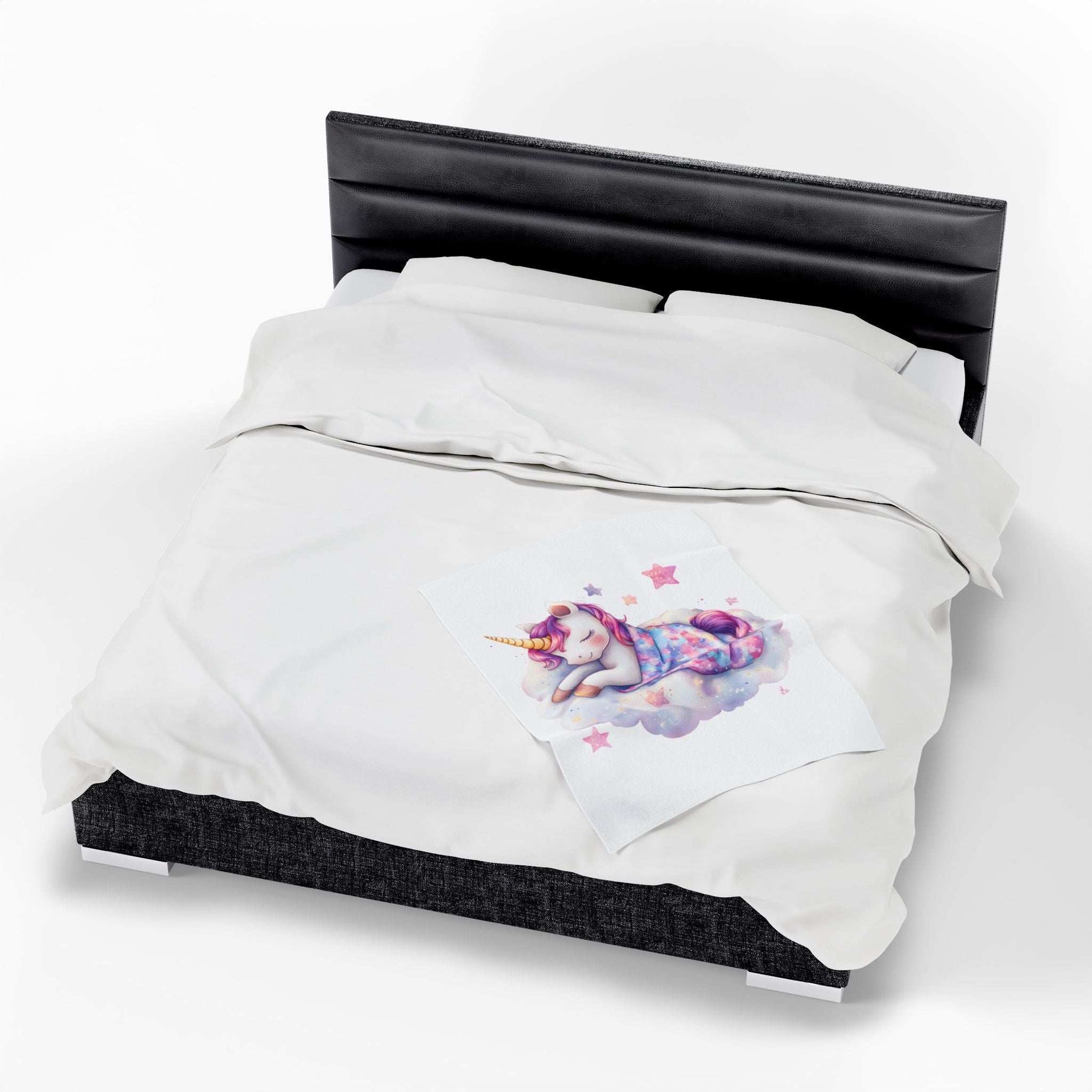 Dreamy Unicorn Velveteen Plush Blanket | Cozy Soft Throw for Kids & Nursery Decor