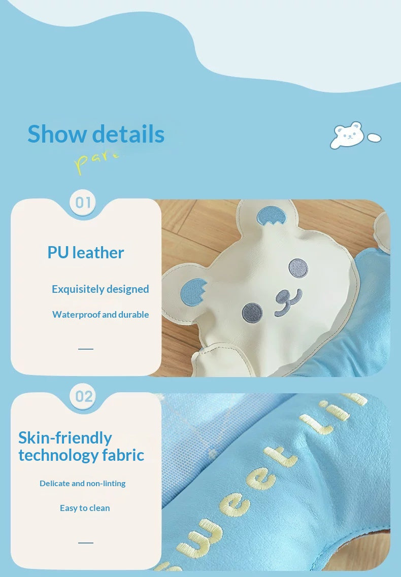 Cat Cooling Mat Ice Silk - Bear Print Summer Sleep Pad