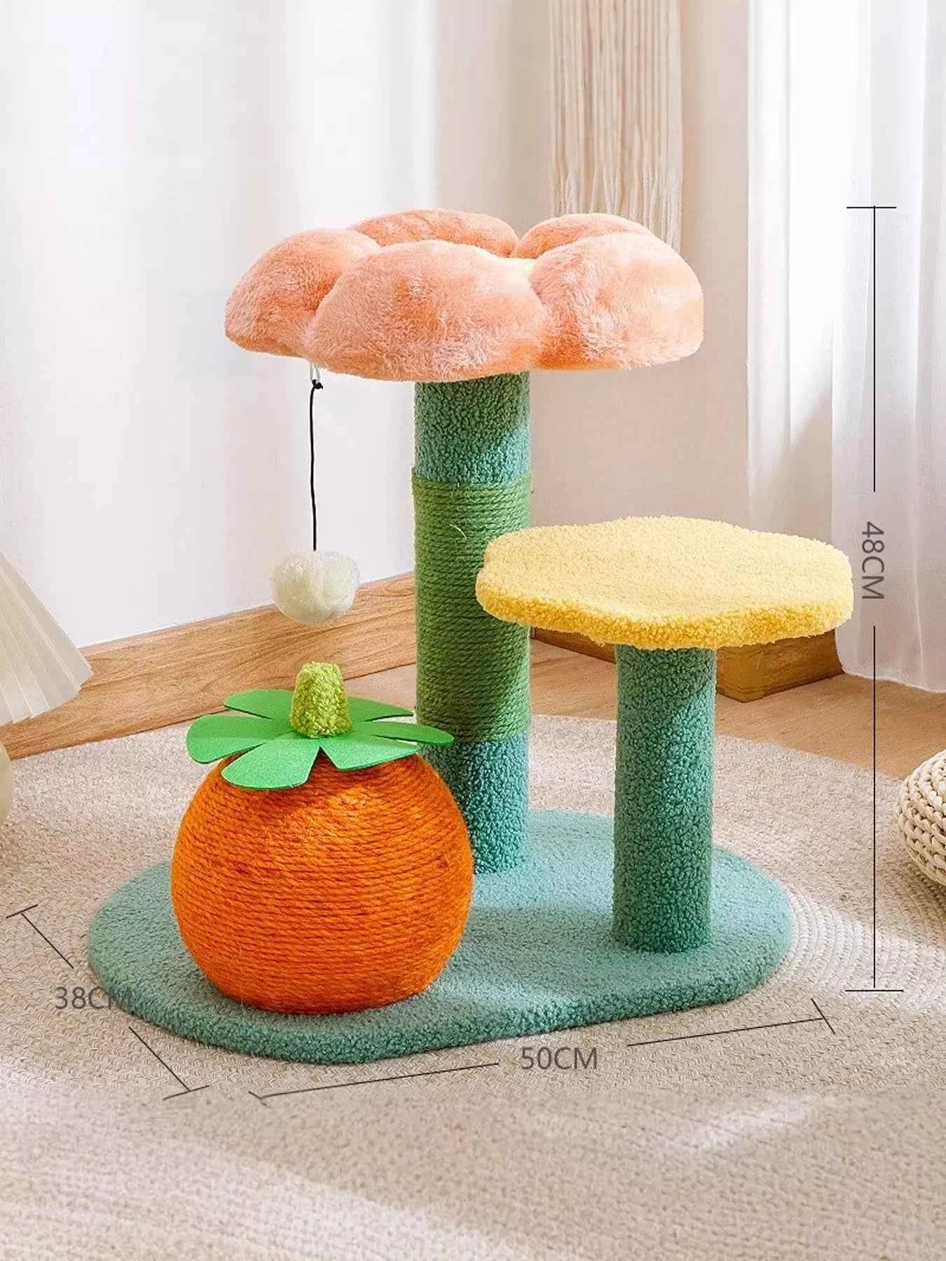 Cat Scratching Post Sisal - Soft Plush Tower Platform