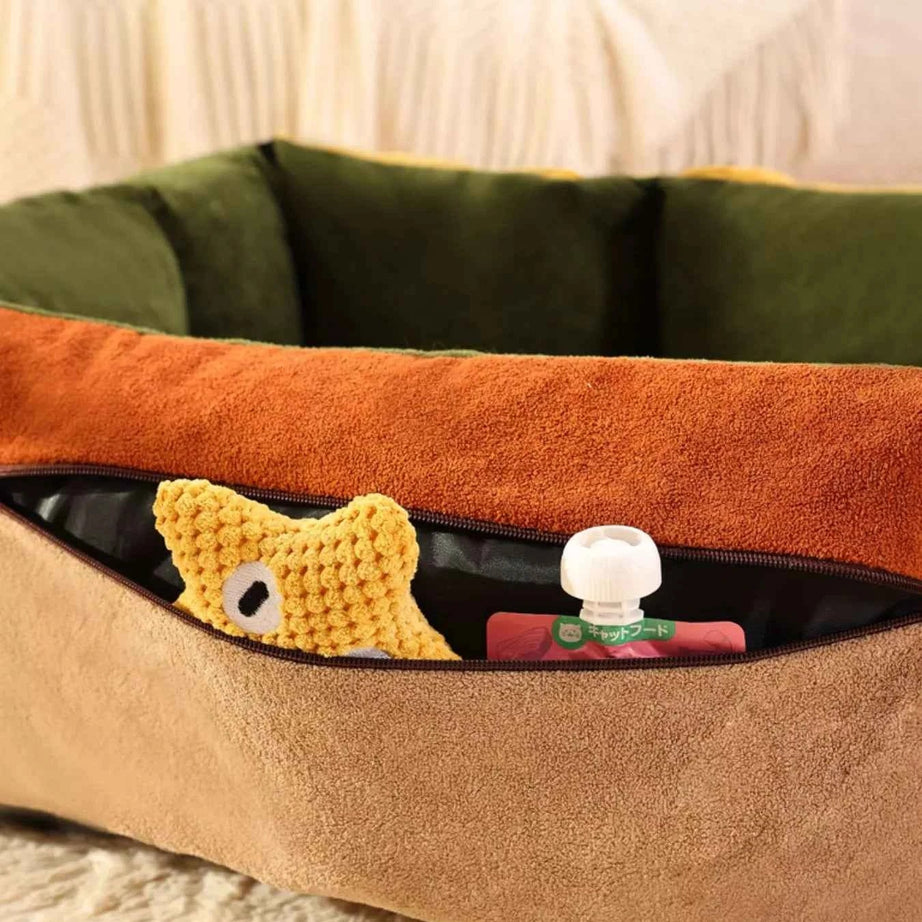 Pet Car Seat Bed - Comfortable & Secure