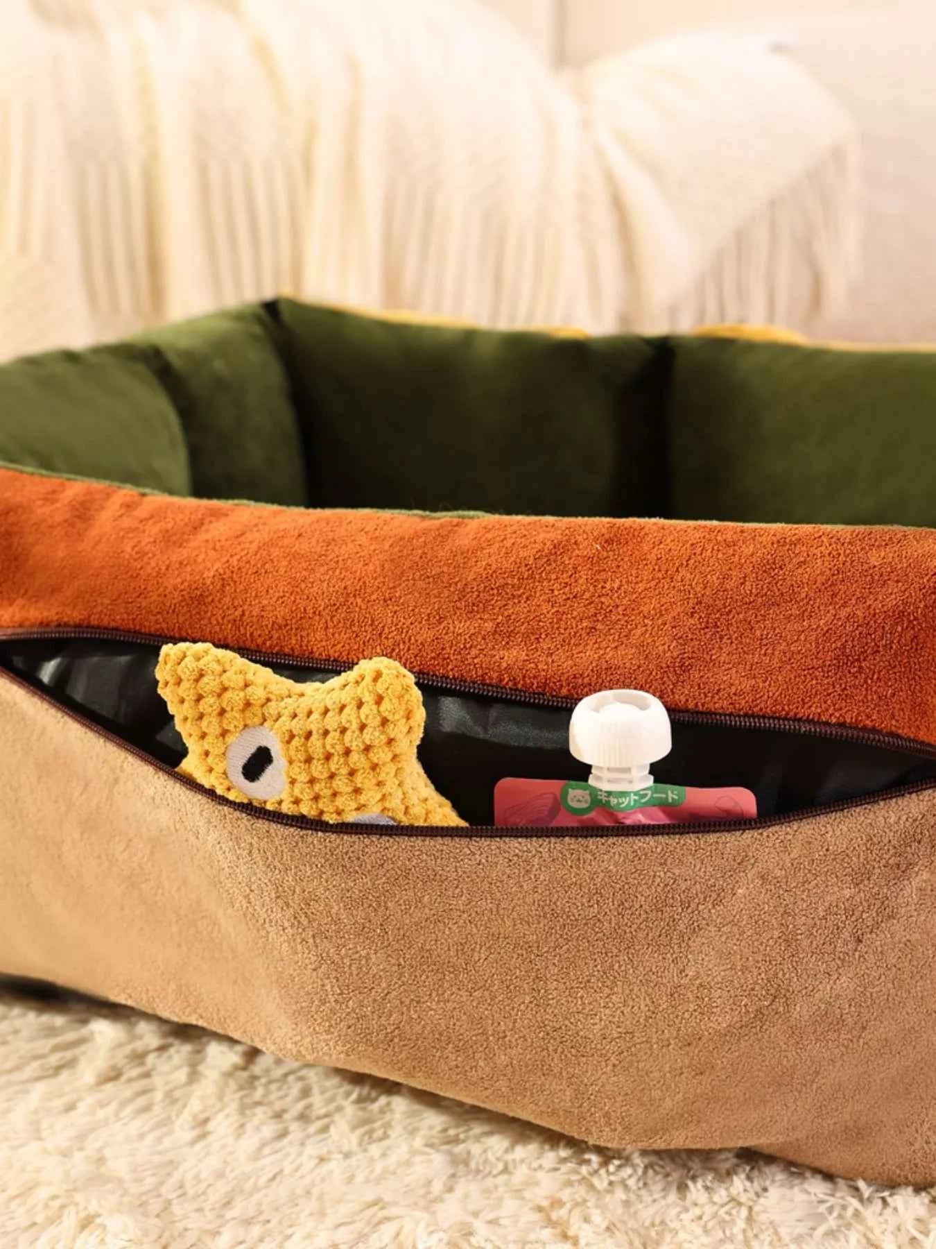 Pet Car Seat Bed - Comfortable & Secure