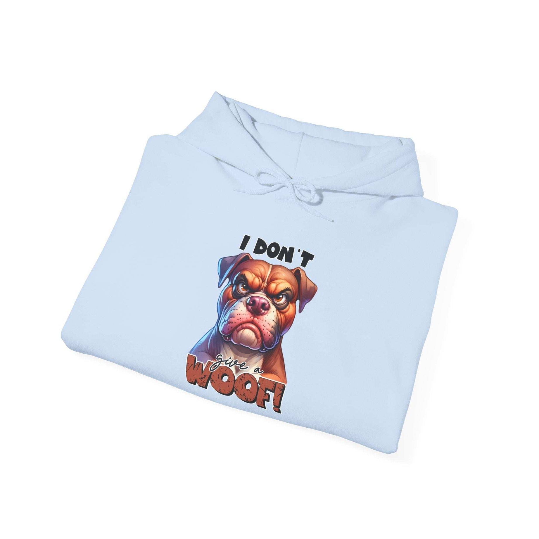 Fun Dog-Themed Unisex Hoodie - "I Don't Give a Woof"