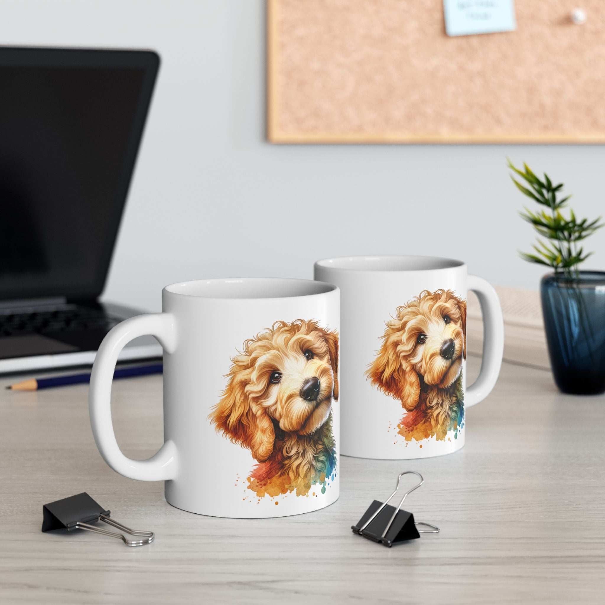 Cute Goldendoodle Dog Lovers Ceramic Mug - 11oz & 15oz - Perfect Gift for Doodle Owners