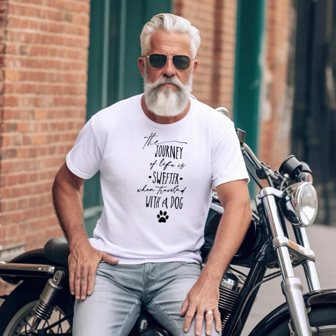 Journey of Life with a Dog T-Shirt - Dog Parent Adventure