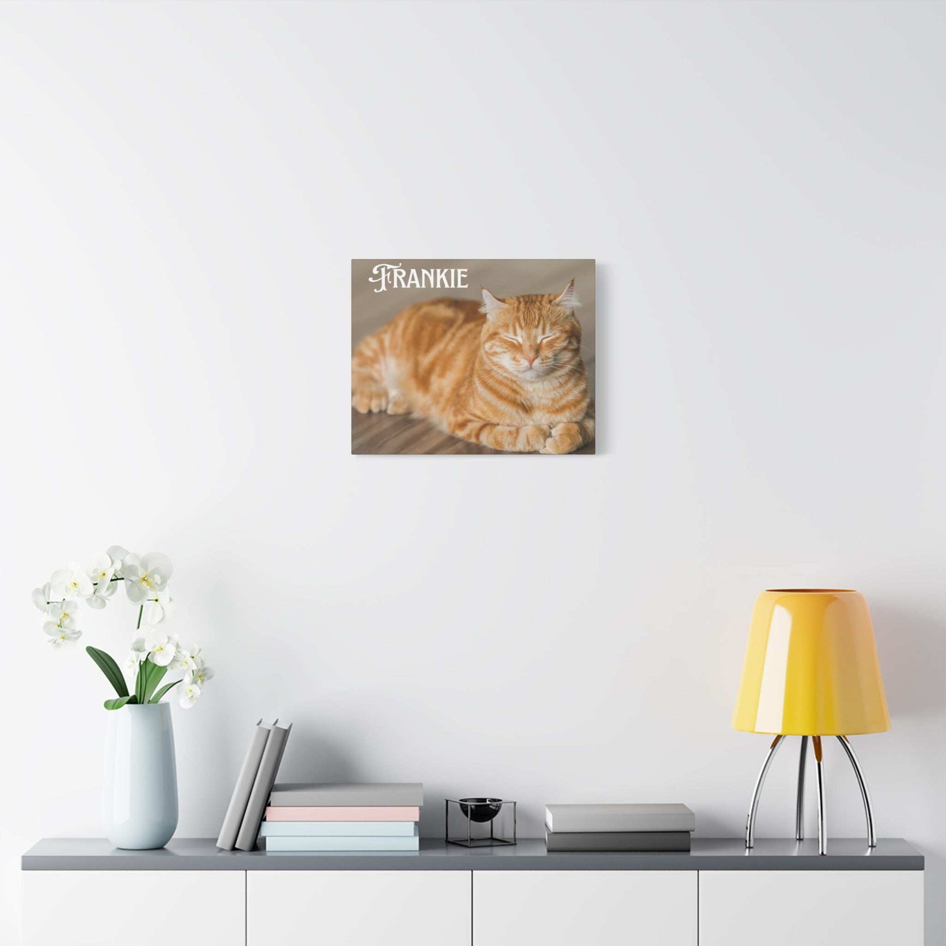 Personalized Landscape Photo Canvas Wall Art - Stretch Framed Print for Pet Lovers