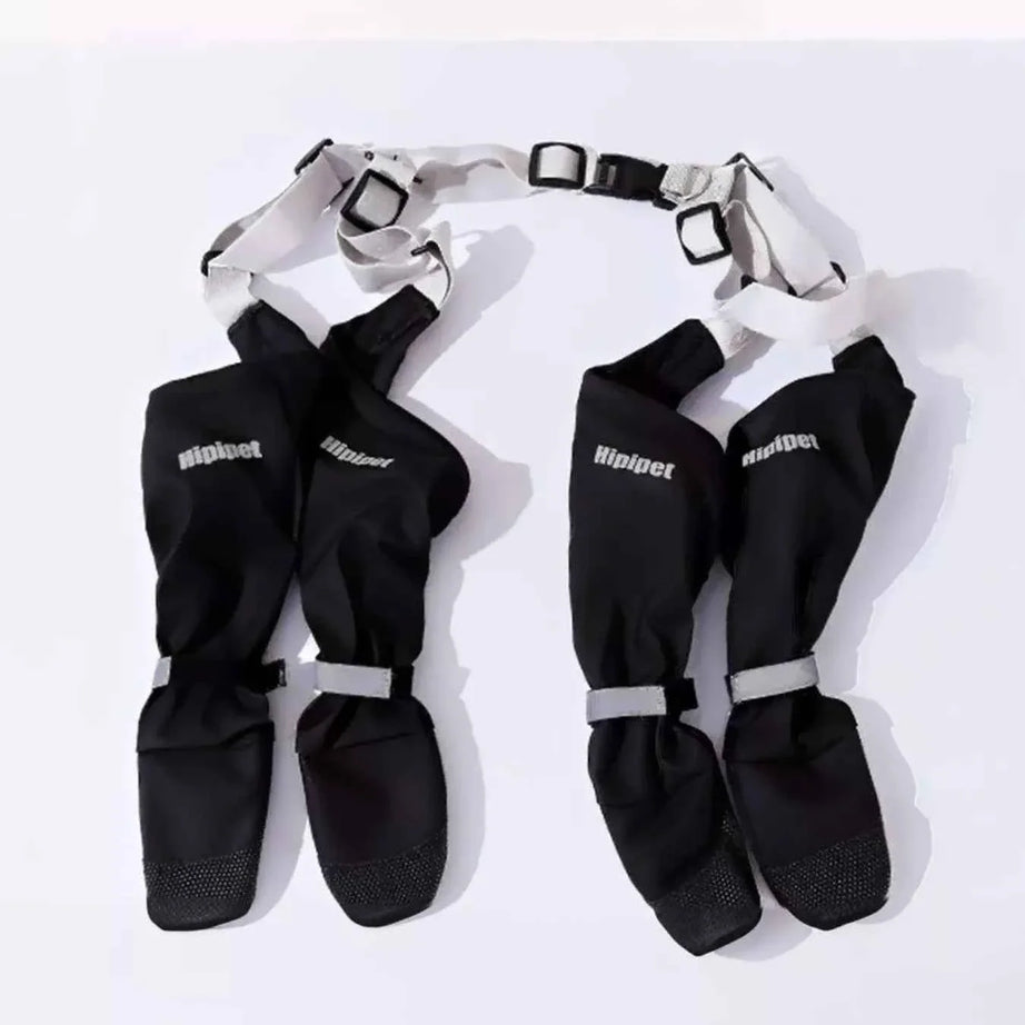 Dog Boots Waterproof Protective - Adjustable Paw Shoes