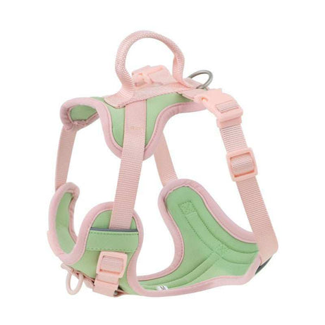 Dog Collar Harness Hand Holding and Rope Leash - Easy Control