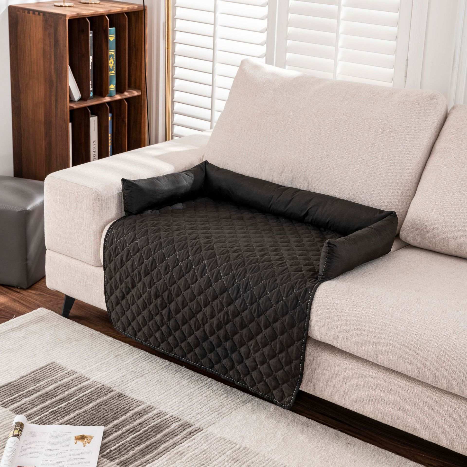 Waterproof Pet Mat with Side Bolsters - Furniture Protector Cover