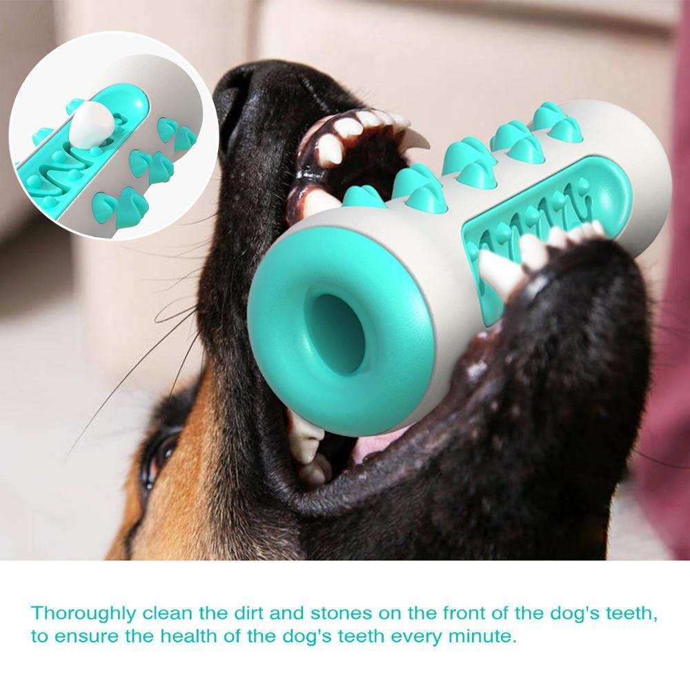 Indestructible Dog Squeaky Toys - Tough Toothbrush Chew Toy for Aggressive Chewers