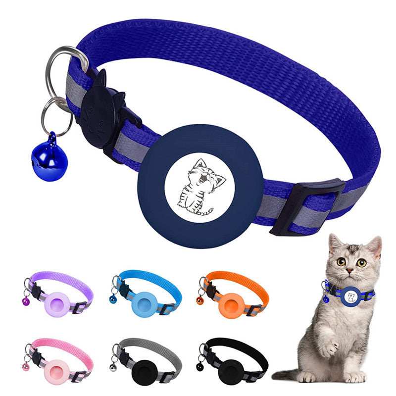 Apple Air Tag Tracker Protective Cover Anti-missing Pet Positioning Reflective Cat Collar