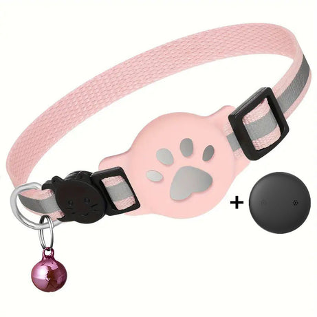 Paw Prints Tracker - Cat Collar with AirTag Holder