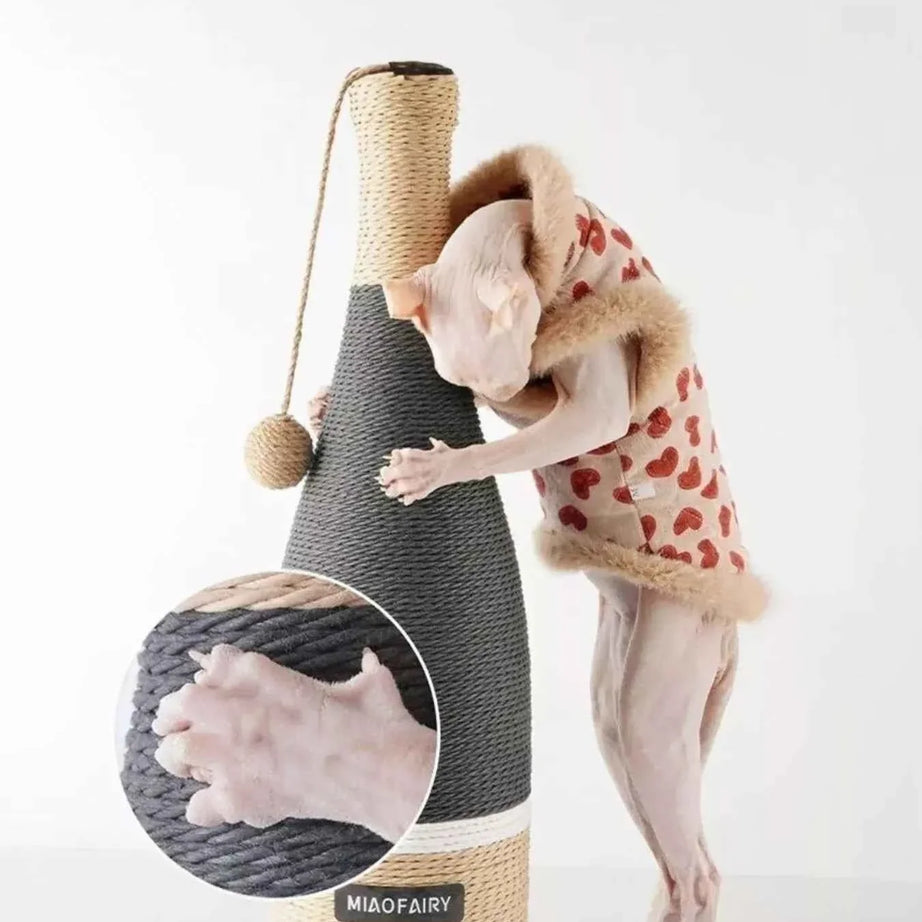 Cat Scratching Posts - Champagne Bottle Style