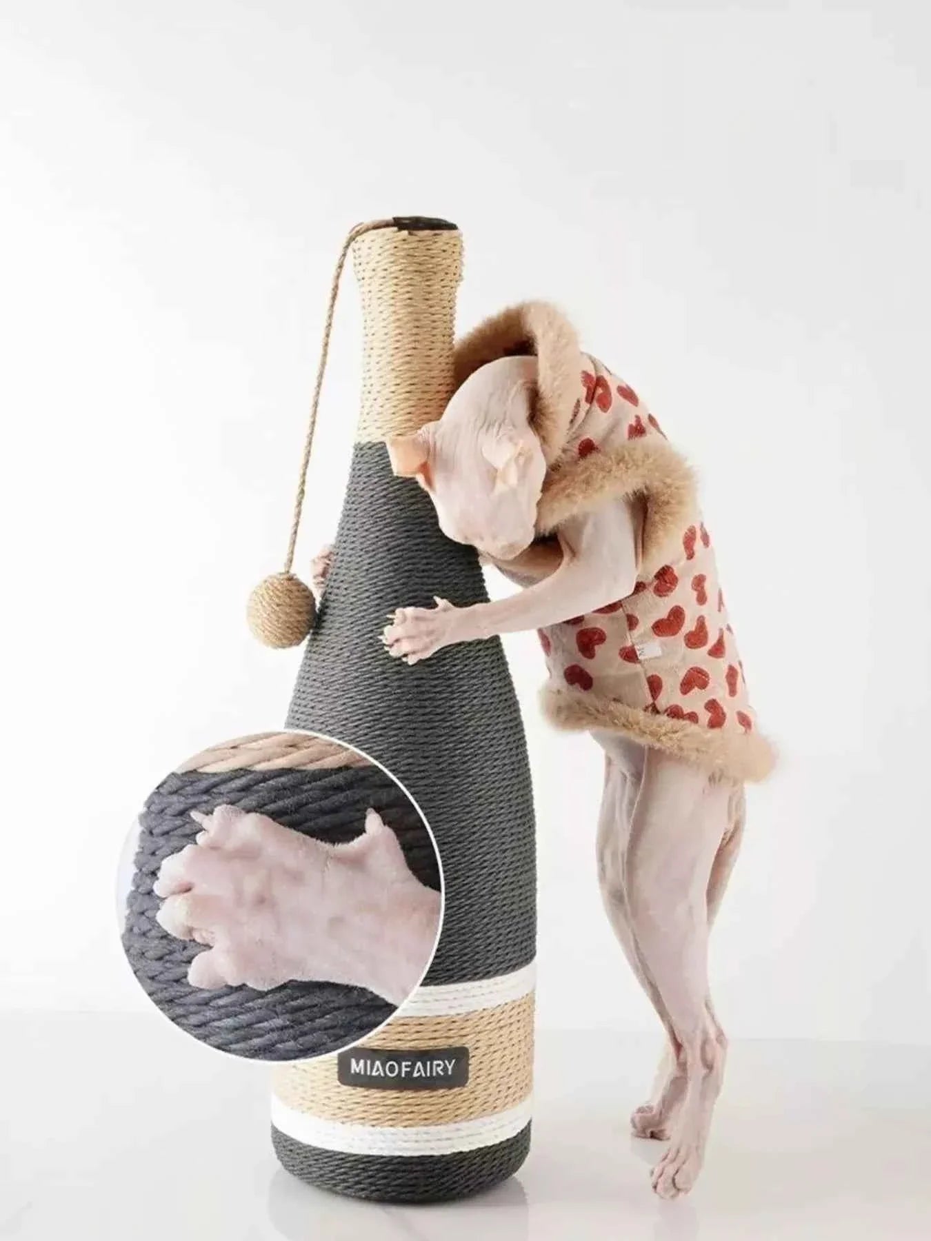Cat Scratching Posts - Champagne Bottle Style