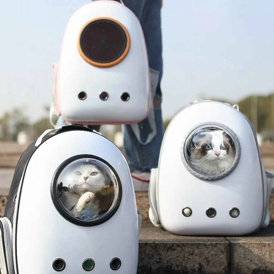Pet Carrier Backpack - Space Capsule Transparent Bubble