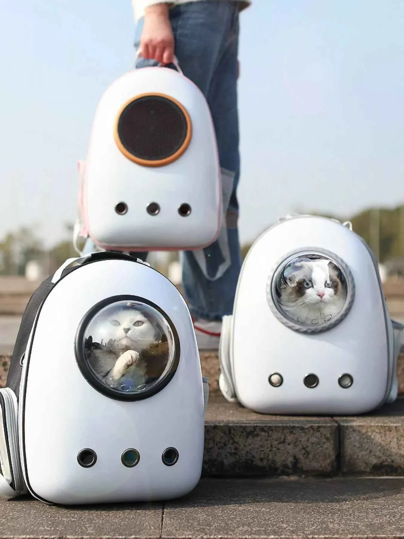 Pet Carrier Backpack - Space Capsule Transparent Bubble