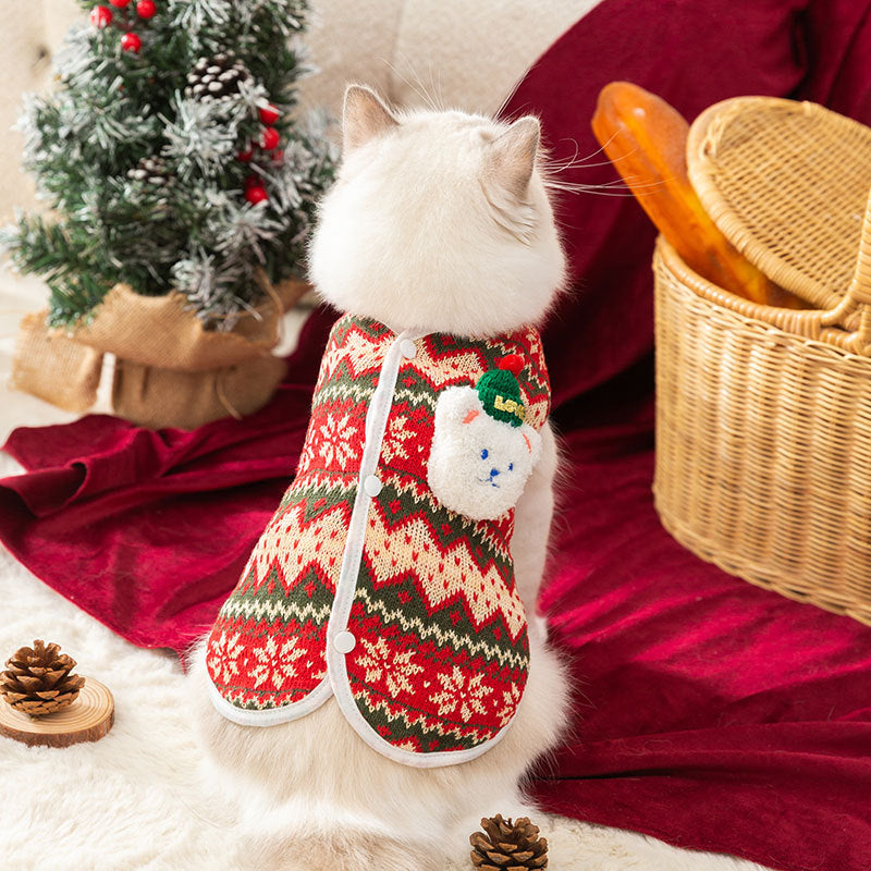 Bear Hugs Sweater - Small Dog Winter Warm Coat