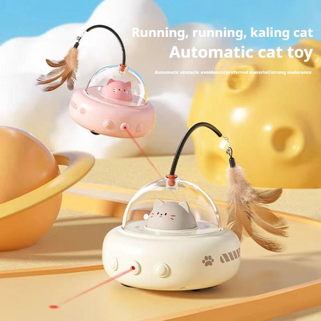 Laser Chase Car - Smart Electric Cat Toy with Auto Pointer
