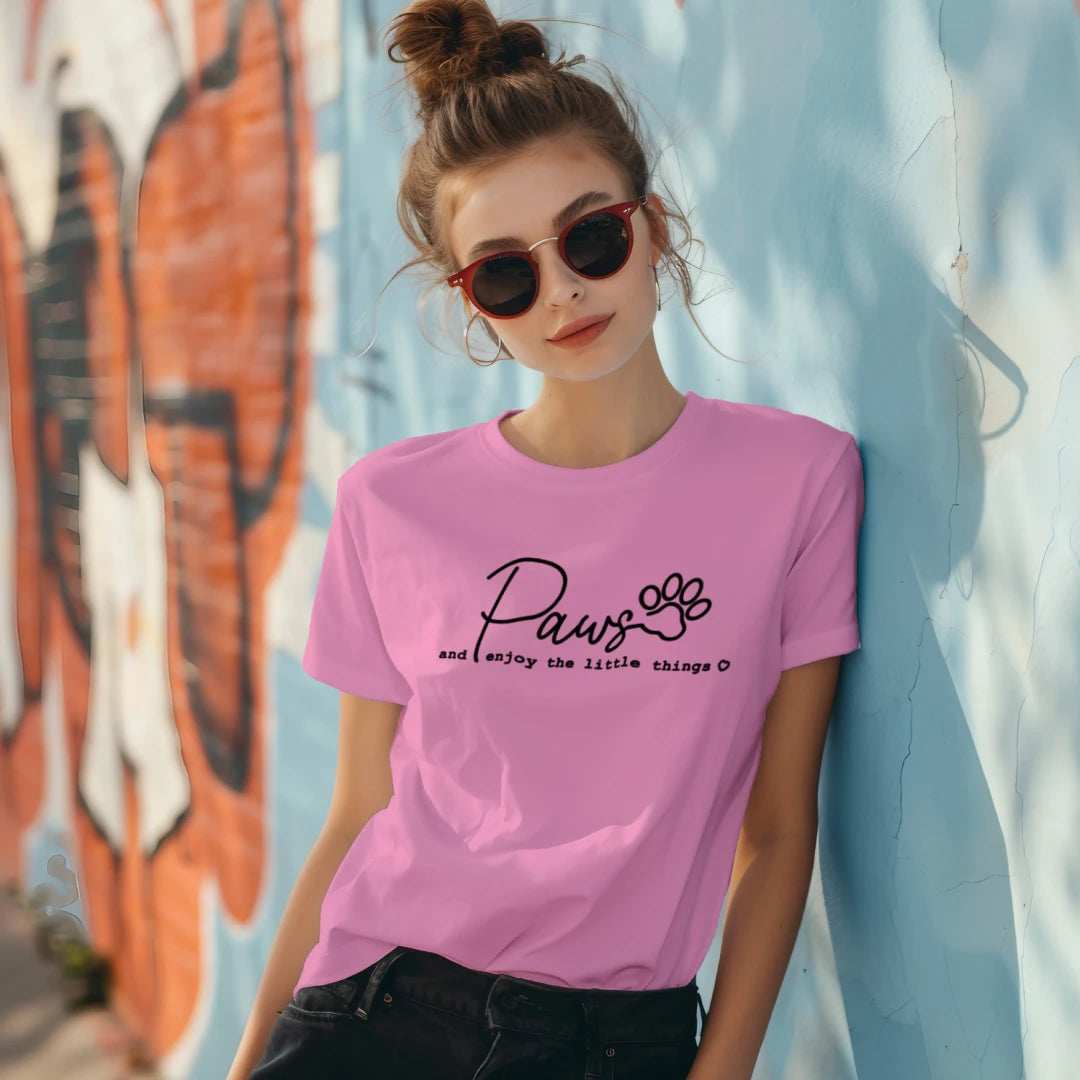 Enjoy Paws T-Shirt - Pet Lover Apparel for Dog & Cat Parents