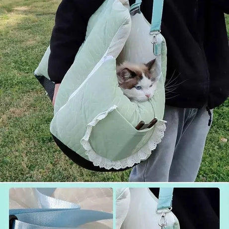 Secure Pet Car Seat Carrier - Comfortable Padded Sling