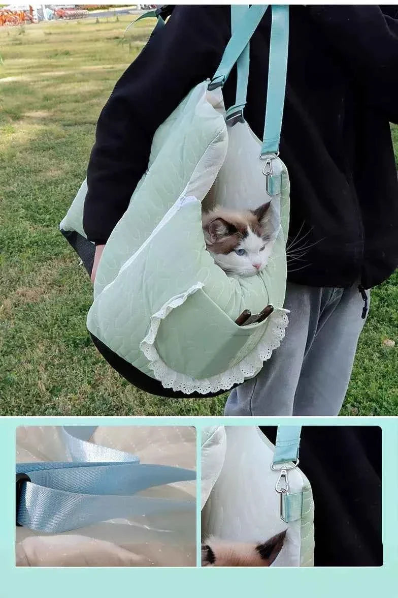 Secure Pet Car Seat Carrier - Comfortable Padded Sling