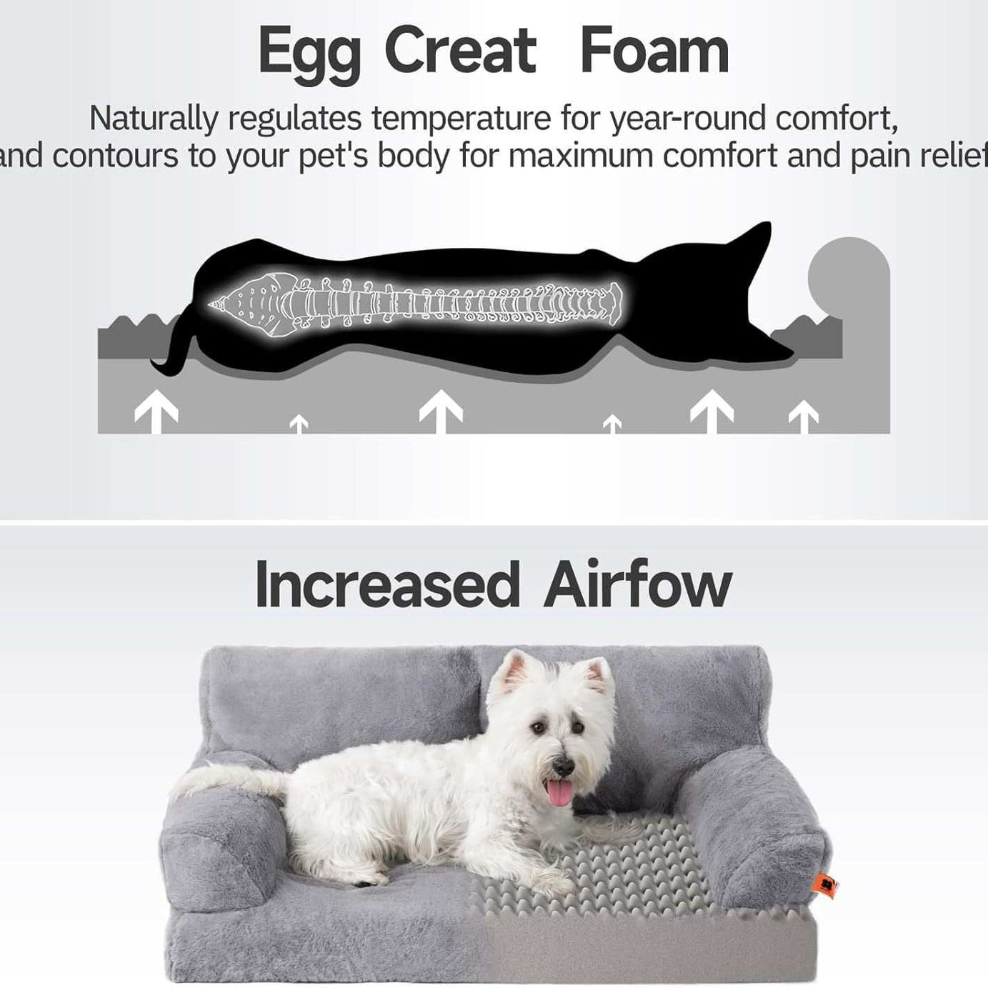 Orthopedic Dog Bed For Medium Dogs - Waterproof Pet Sofa