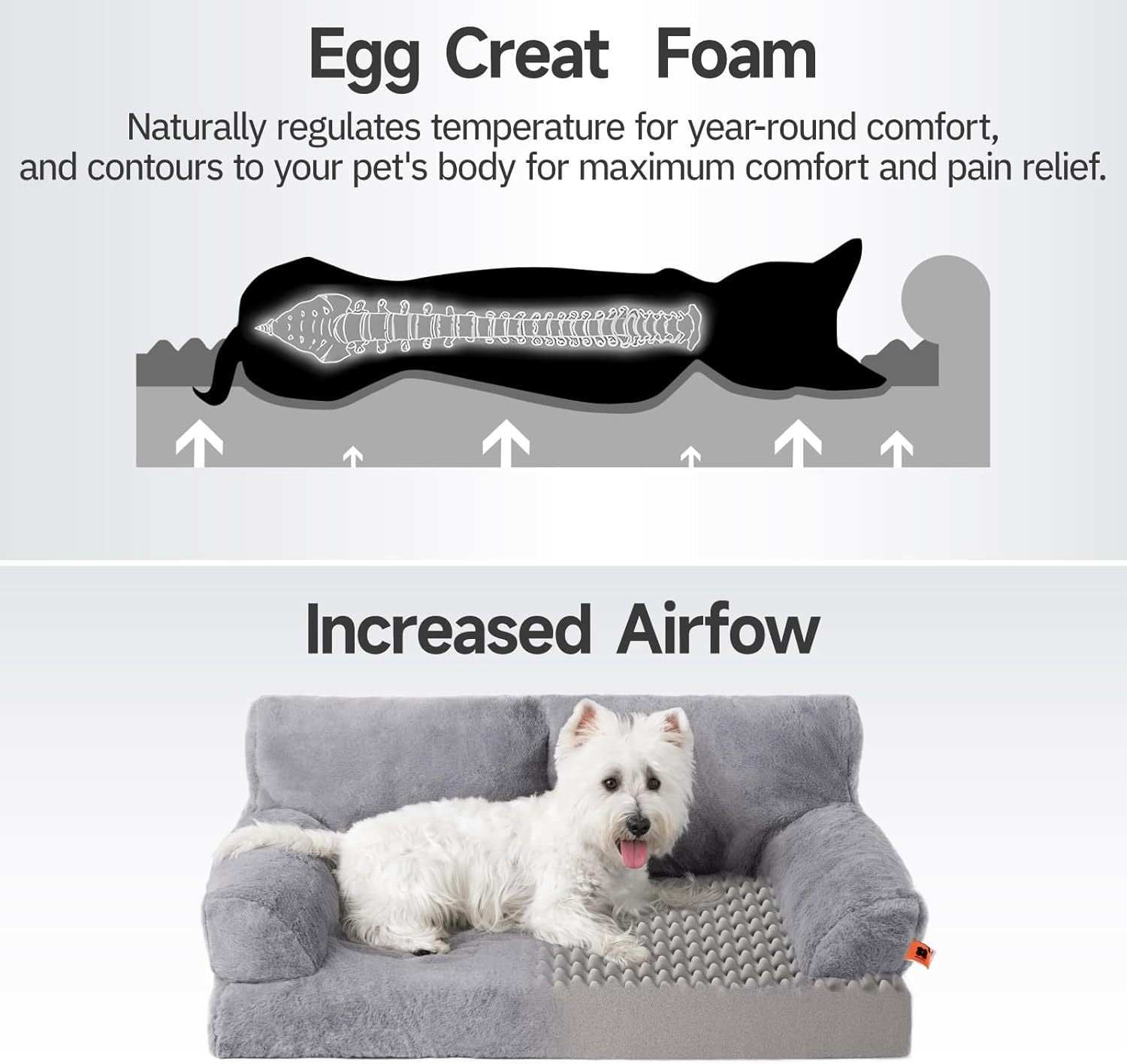 Orthopedic Dog Bed For Medium Dogs - Waterproof Pet Sofa